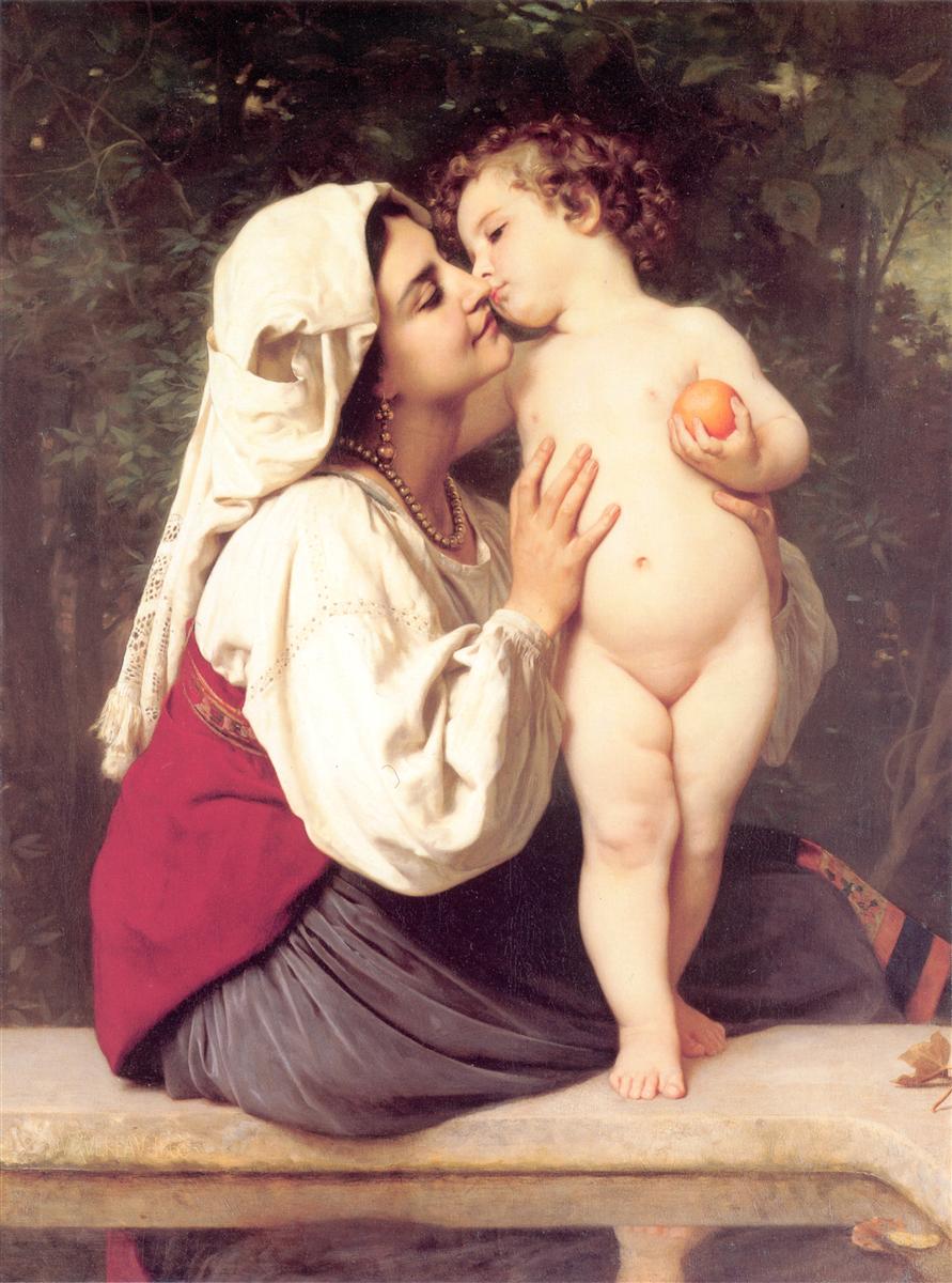William-Adolphe Bouguereau The Kiss 1863 Fine Art Print