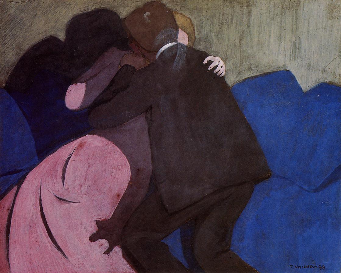Felix Vallotton The Kiss 1898 Fine Art Print
