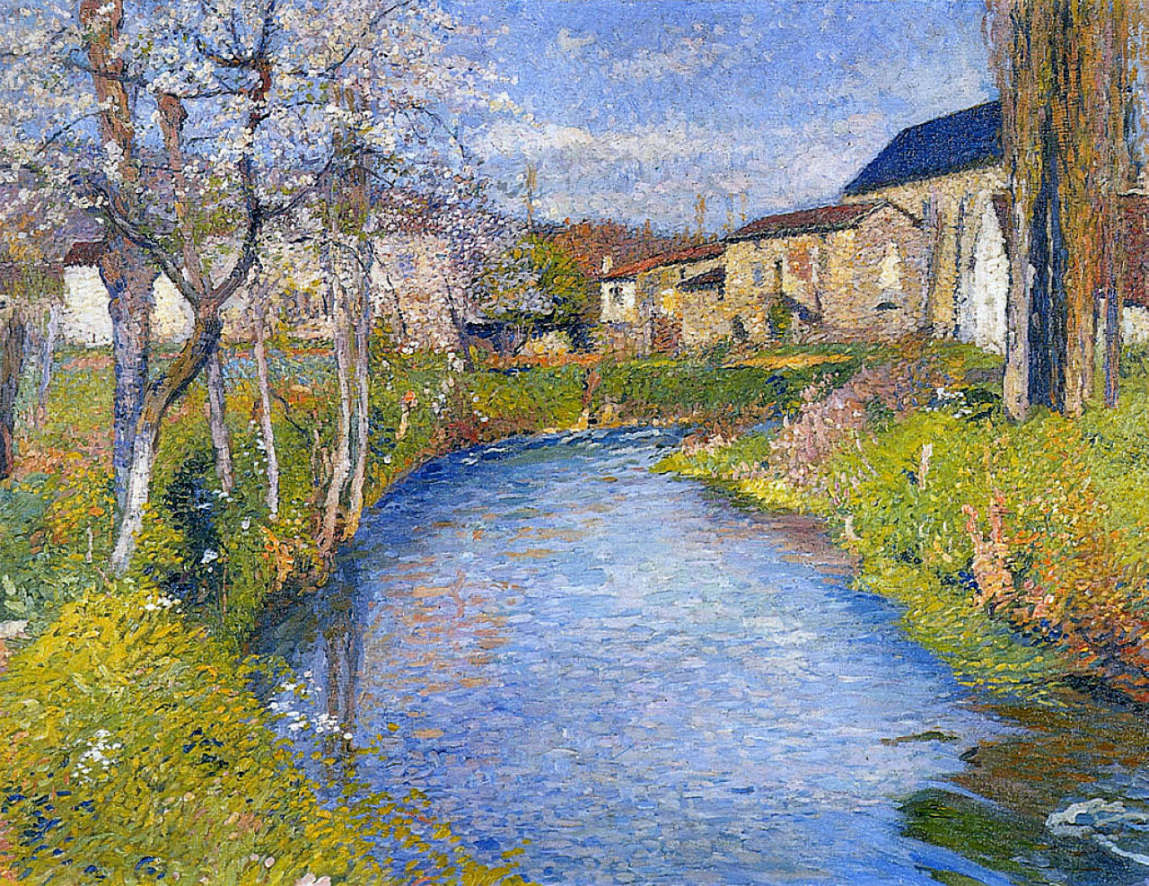 Henri Martin The Labastide du Vert in Spring 1911 Fine Art Print