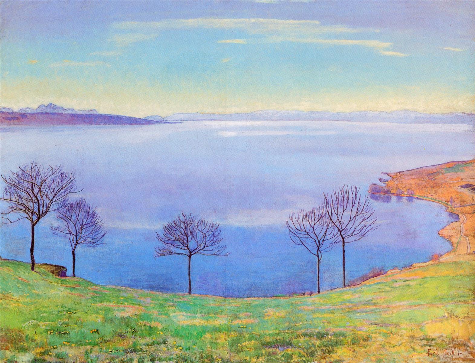 Ferdinand Hodler The Lake Geneva from Chexbres 1898 Fine Art Print