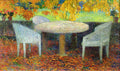 Henri Martin The Large Stone Table under the Chestnut Street at Marquayrol 1915 Fine Art Print