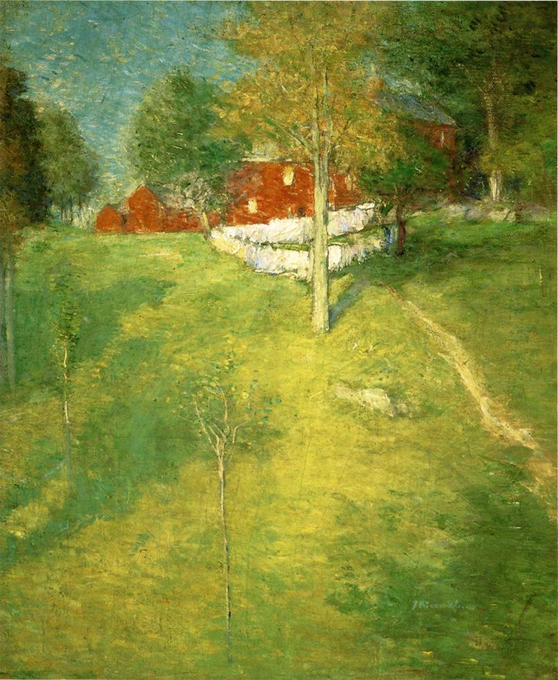Julian Alden Weir The Laundry, Branchville 1894 Fine Art Print