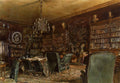 Rudolf von Alt The Library of the Palais Lanckoronski, Vienna 1881 Fine Art Print