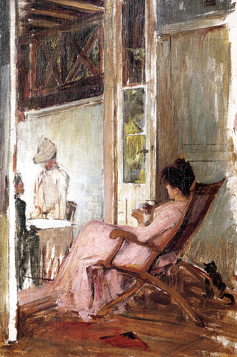 John William Waterhouse The Loggia 1890-1893 Fine Art Print