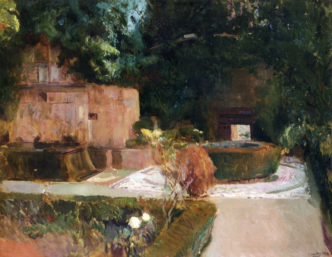 Joaquín Sorolla The Los Adarves Gardens, The Alhambra, Granada 1910 Fine Art Print