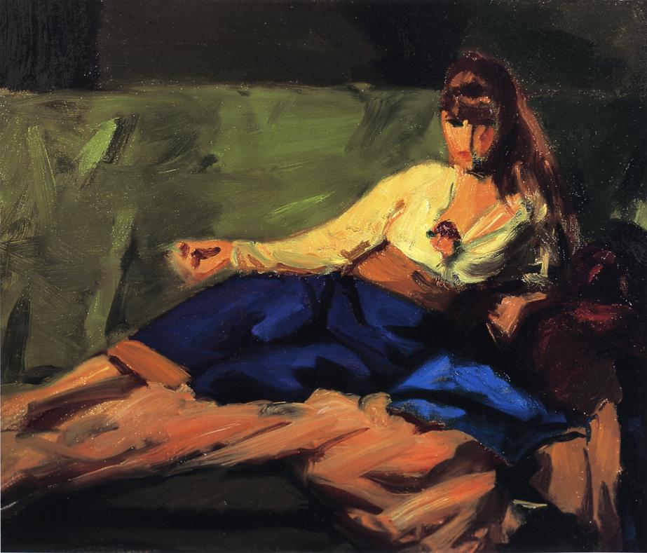 Robert Henri The Lounge (Figure on a Couch) 1916 Fine Art Print