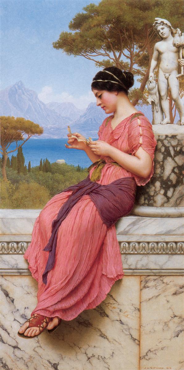 John William Godward The Love Letter 1913 Fine Art Print