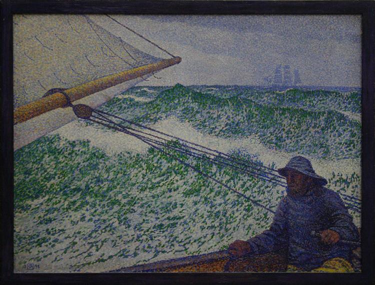Theo van Rysselberghe The Man at the Tiller 1892 Fine Art Print