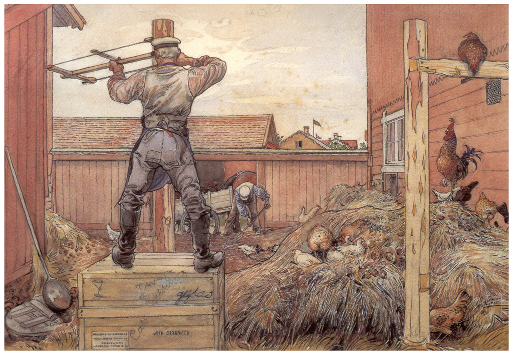 Carl Larsson The Manure Pile 1906 Fine Art Print