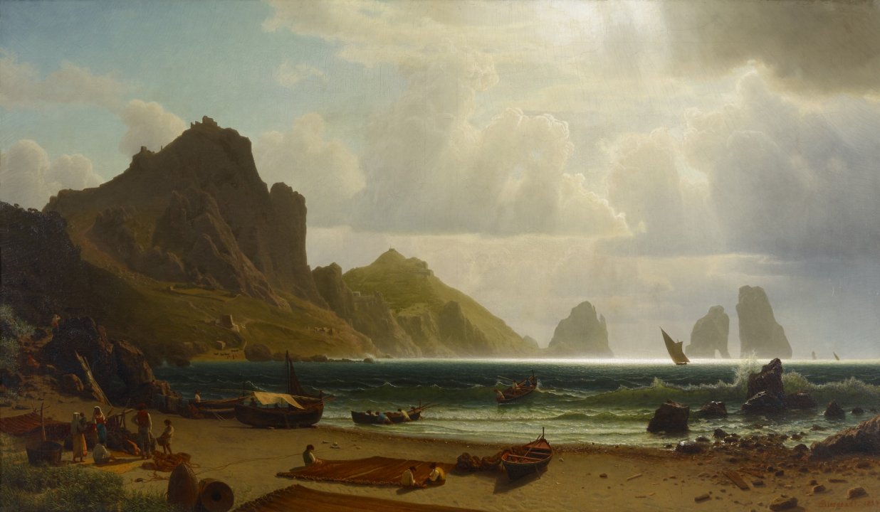 Albert Bierstadt The Marina Piccola, Capri 1859 Fine Art Print
