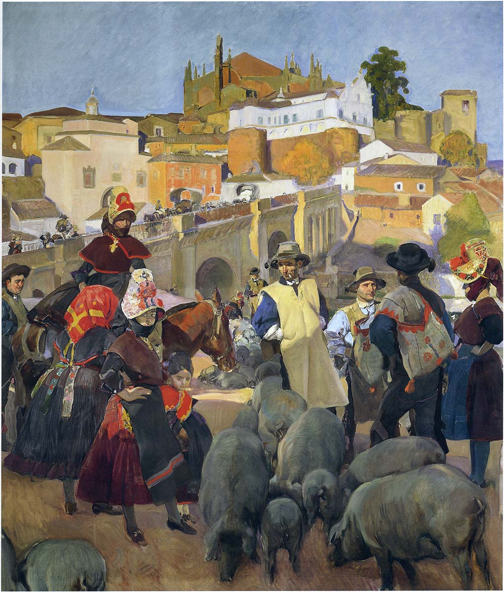 Joaquín Sorolla The Market 1917 Fine Art Print