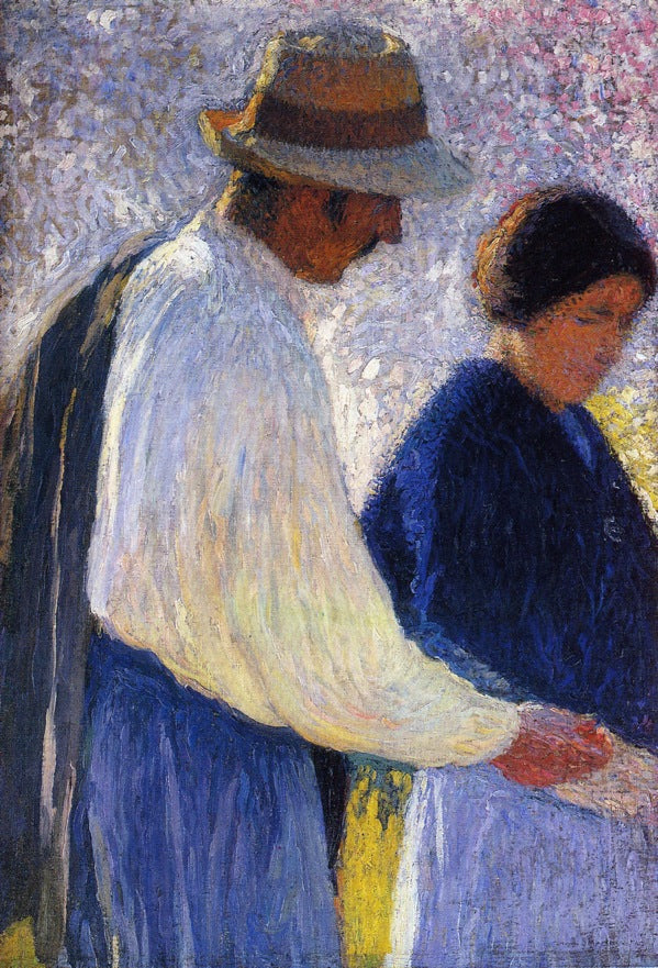 Henri Martin The Married Couple Study for Reapers 1902-1903 Fine Art Print