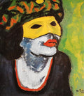 Max Pechstein The Masked Woman 1910 Fine Art Print