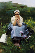 Joaquín Sorolla The Milkmaid 1890 Fine Art Print