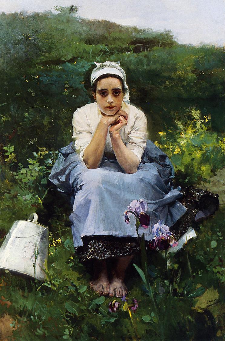 Joaquín Sorolla The Milkmaid 1890 Fine Art Print