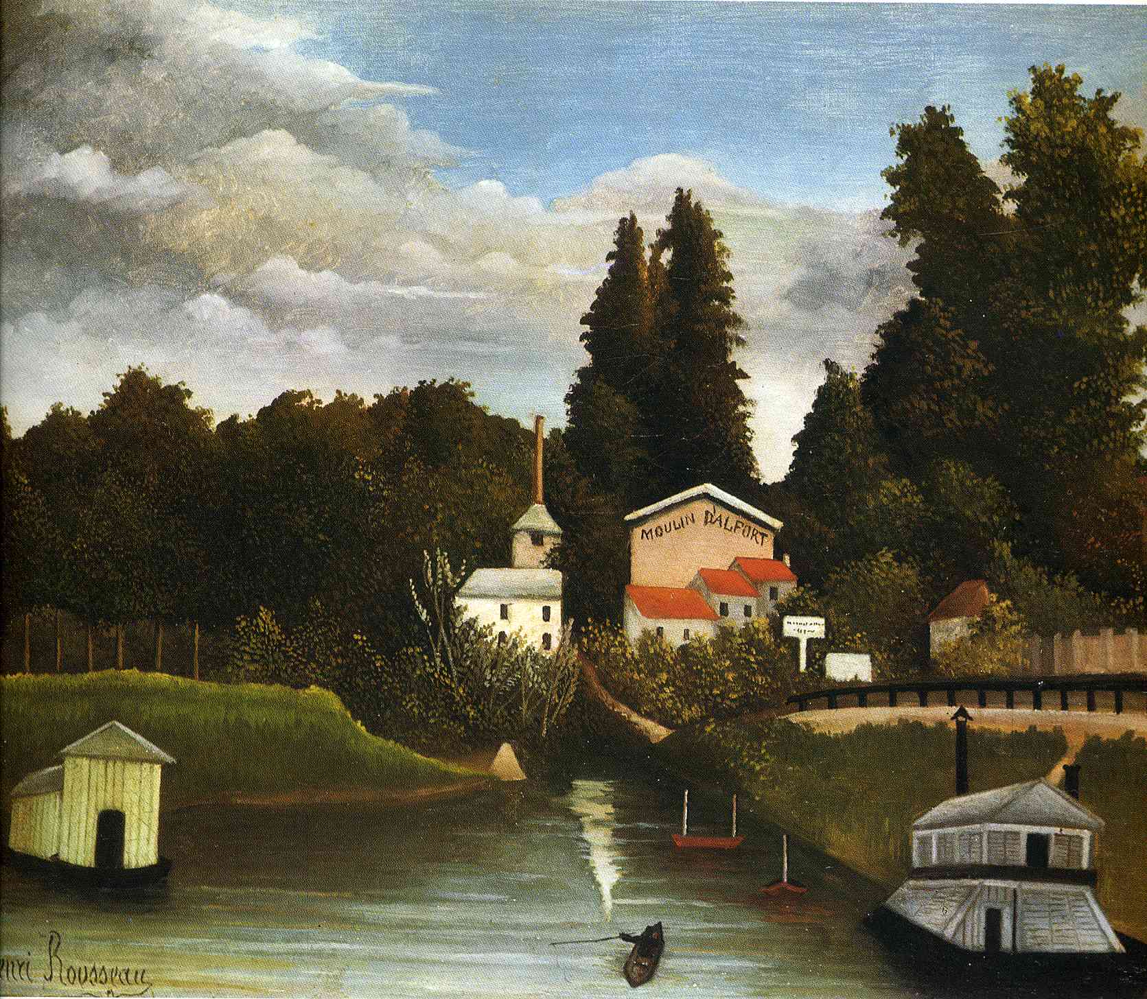 Henri Rousseau The Mill at Alfor 1904-1905 Fine Art Print