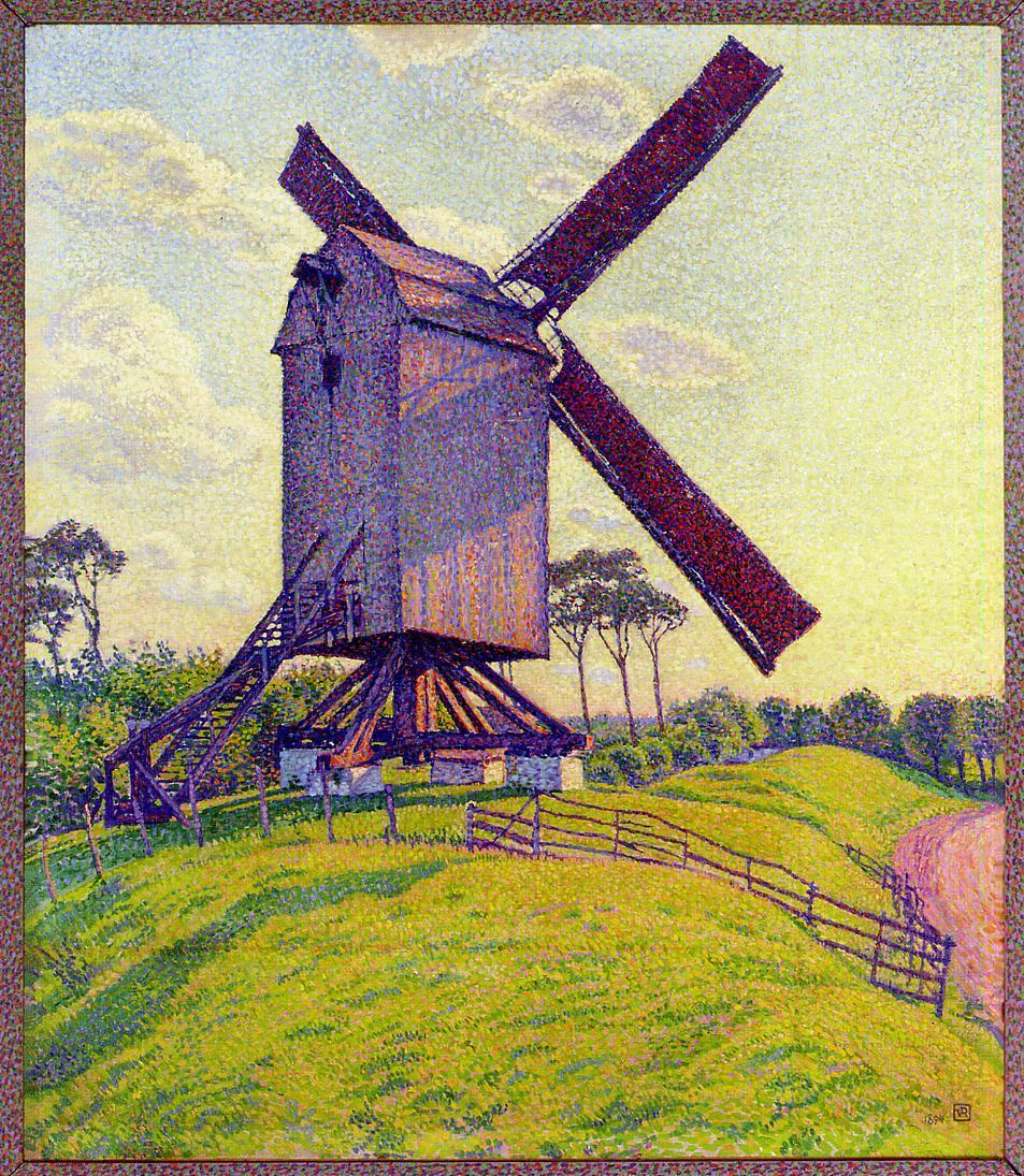 Theo van Rysselberghe The Mill at Kelf 1894 Fine Art Print