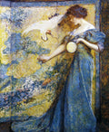 Robert Lewis Reid The Mirror 1910 Fine Art Print