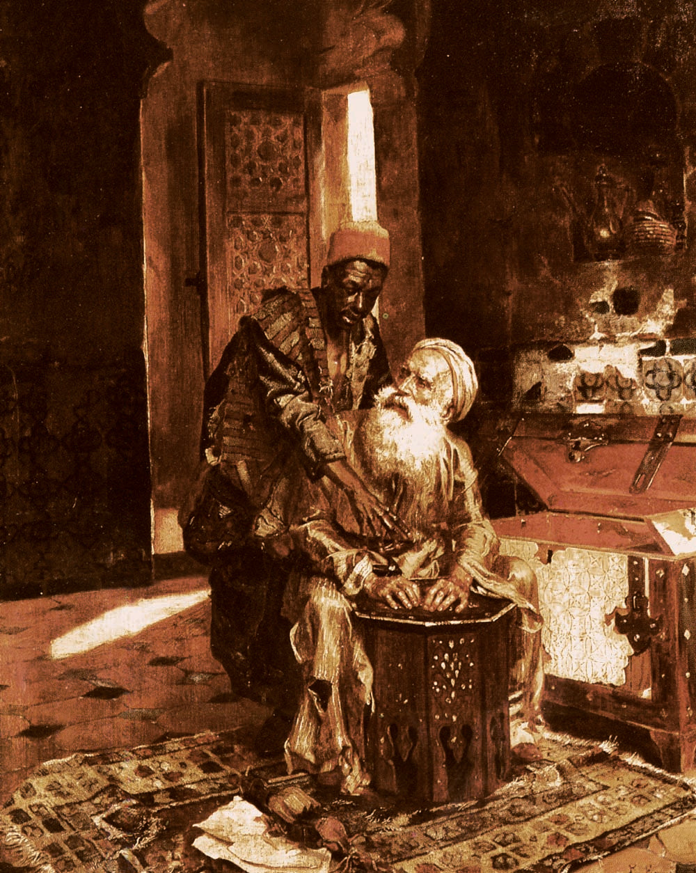 Rudolf Ernst The Money Changer 1885 Fine Art Print