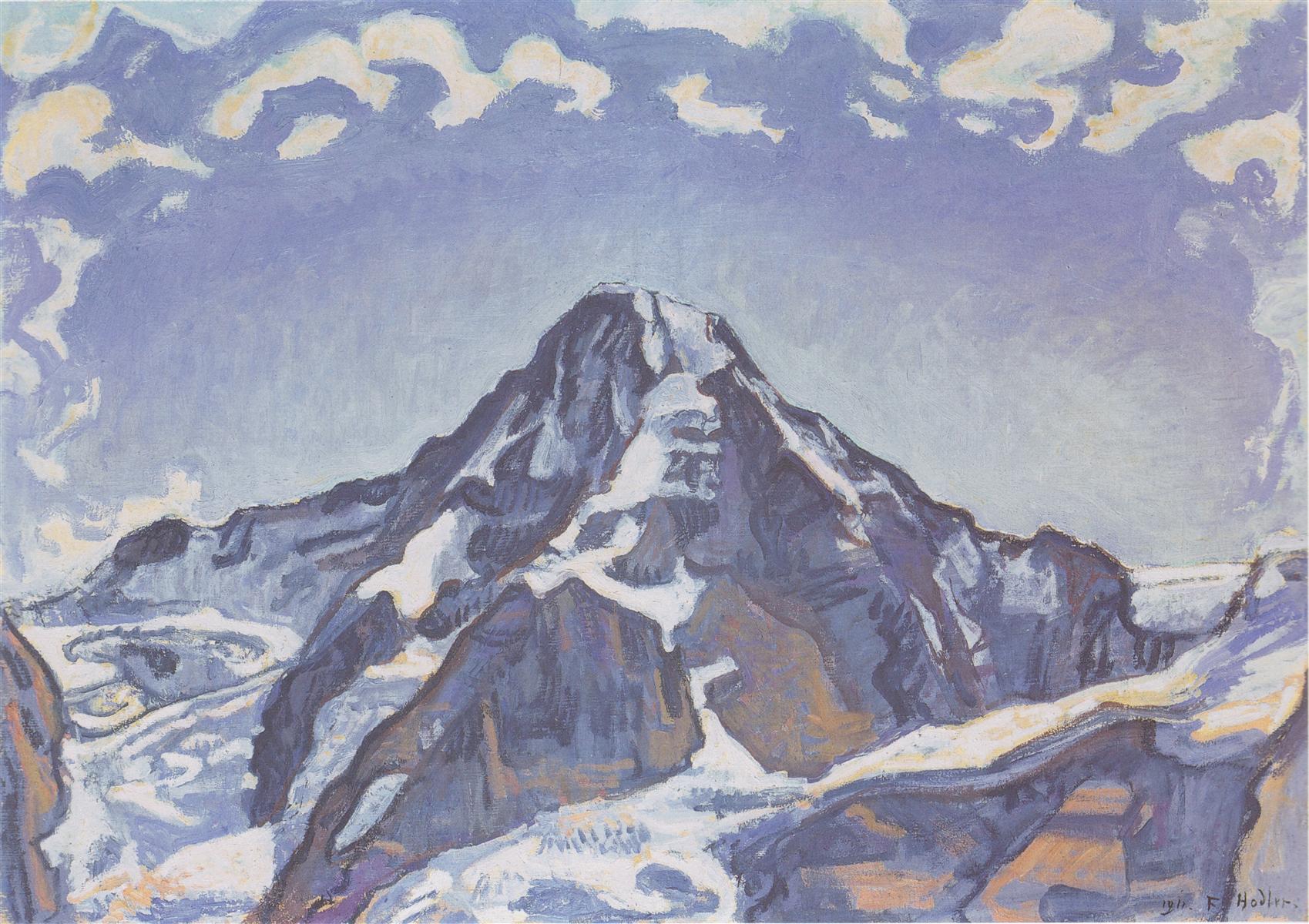 Ferdinand Hodler The Monk with clouds 1911 Fine Art Print