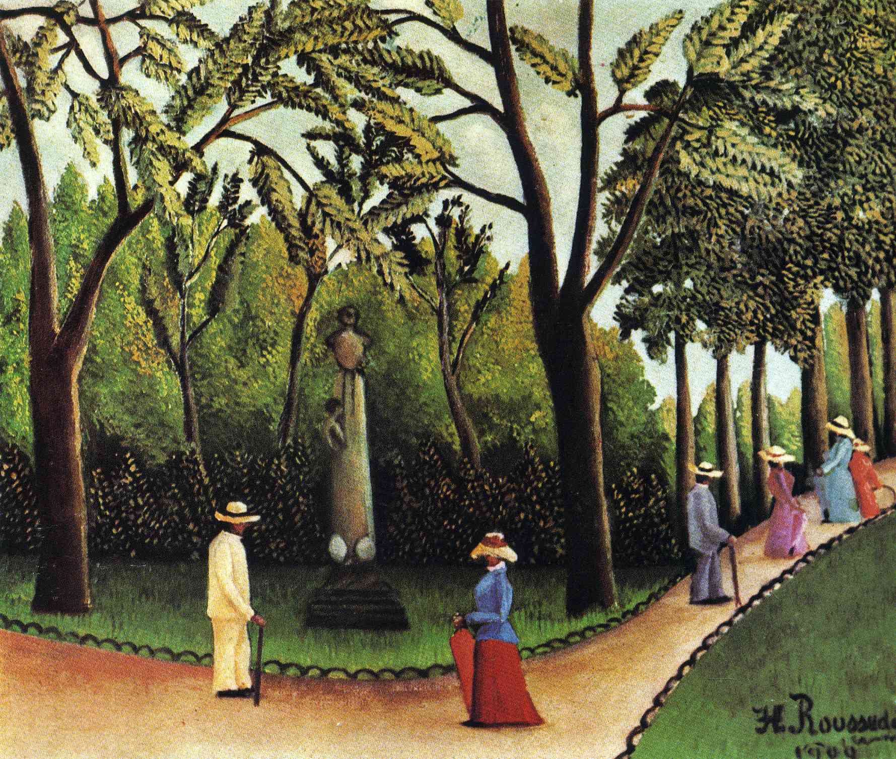 Henri Rousseau The Monument to Chopin in the Luxembourg Gardens 1909 Fine Art Print
