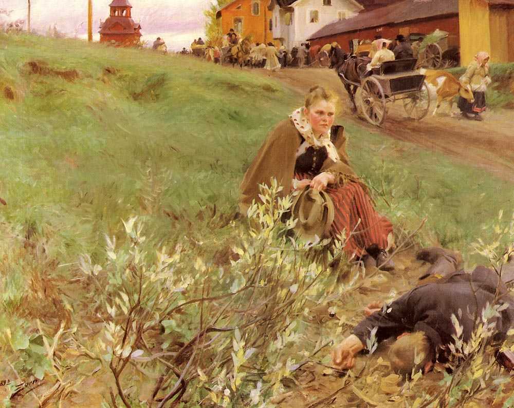 Anders Zorn The Mora Fair 1892 Fine Art Print