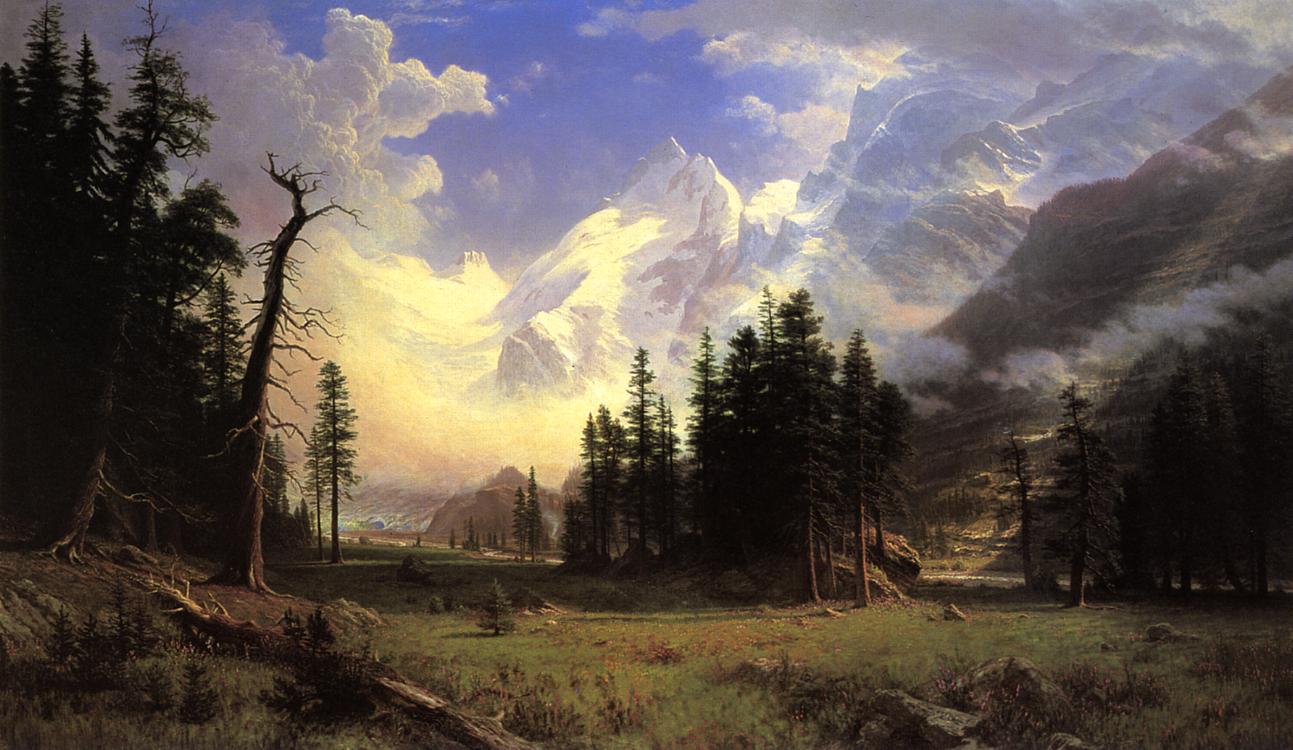 Albert Bierstadt The Morteratsch Glacier, Upper Engadine Valley, Pontresina 1895 Fine Art Print
