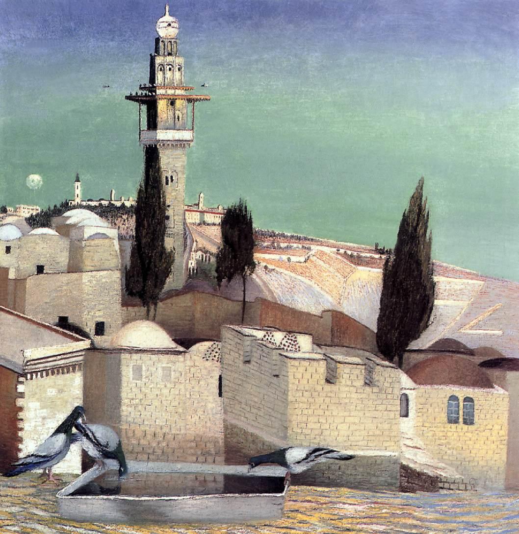 Tivadar Kosztka Csontvary The Mount of Olives in Jerusalem 1905 Fine Art Print