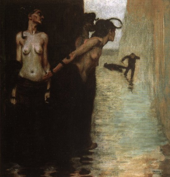 Franz Stuck The Murderer 1891 Fine Art Print