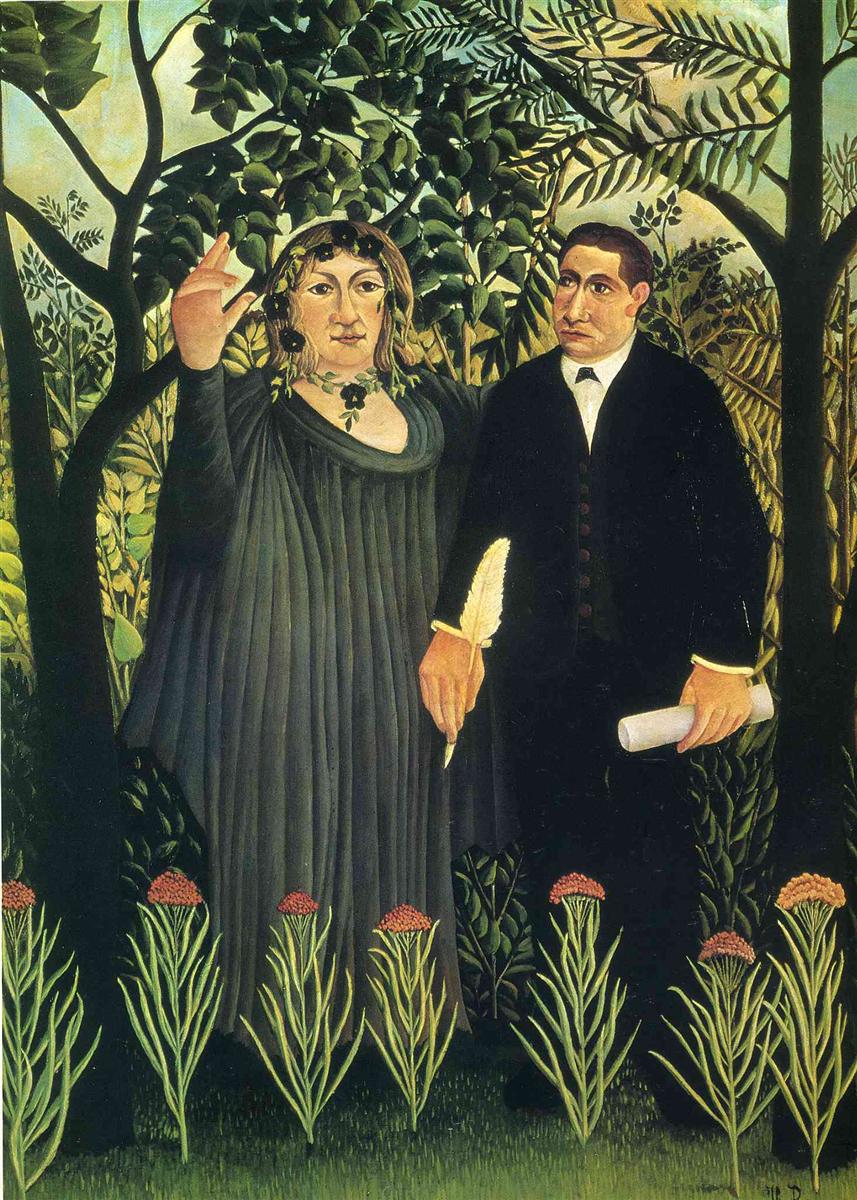 Henri Rousseau The Muse Inspiring the Poet 1908-1909 Fine Art Print
