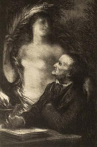 Henri Fantin-Latour The Muse (Richard Wagner) 1862 Fine Art Print