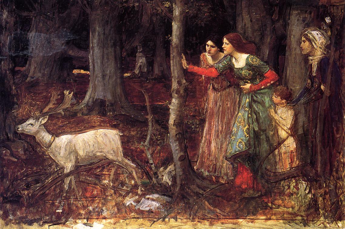 John William Waterhouse The Mystic Wood 1914-1917 Fine Art Print