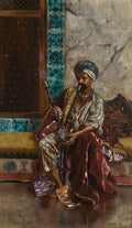 Rudolf Ernst The Nargilah Smoker 1885 Fine Art Print