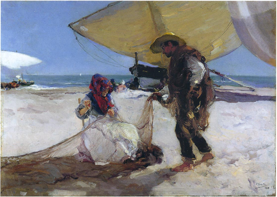 Joaquín Sorolla The Net 1893 Fine Art Print