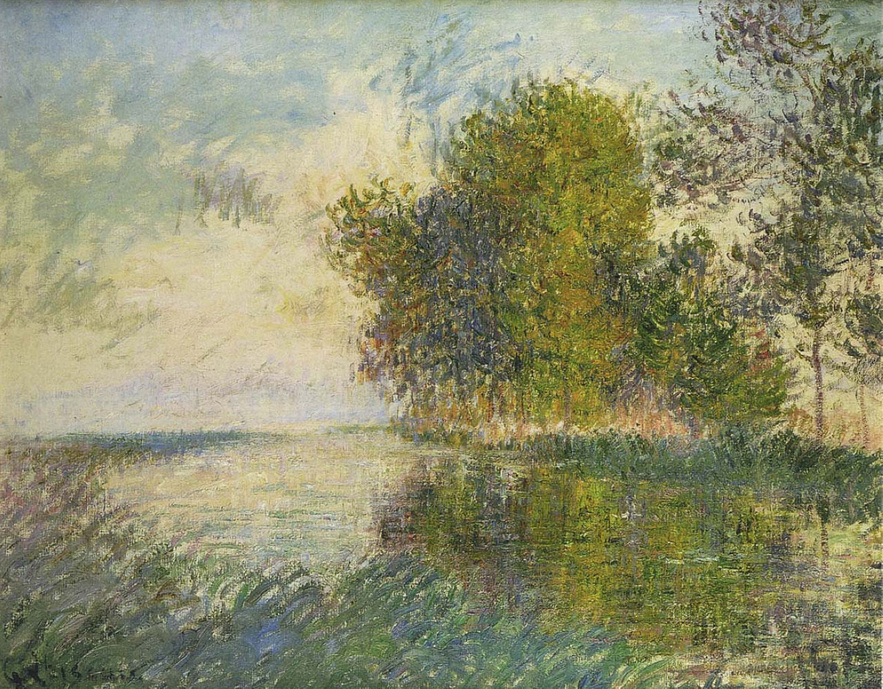 Gustave Loiseau The Normandy River 1918 Fine Art Print