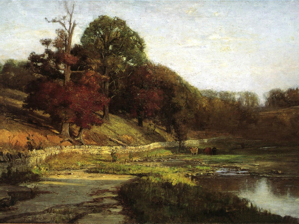 T. C. Steele The Oaks of Vernon 1887 Fine Art Print