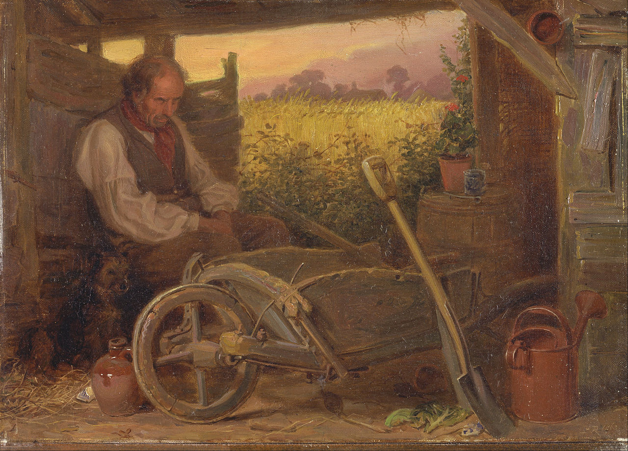 Briton Riviere The Old Gardener 1863 Fine Art Print