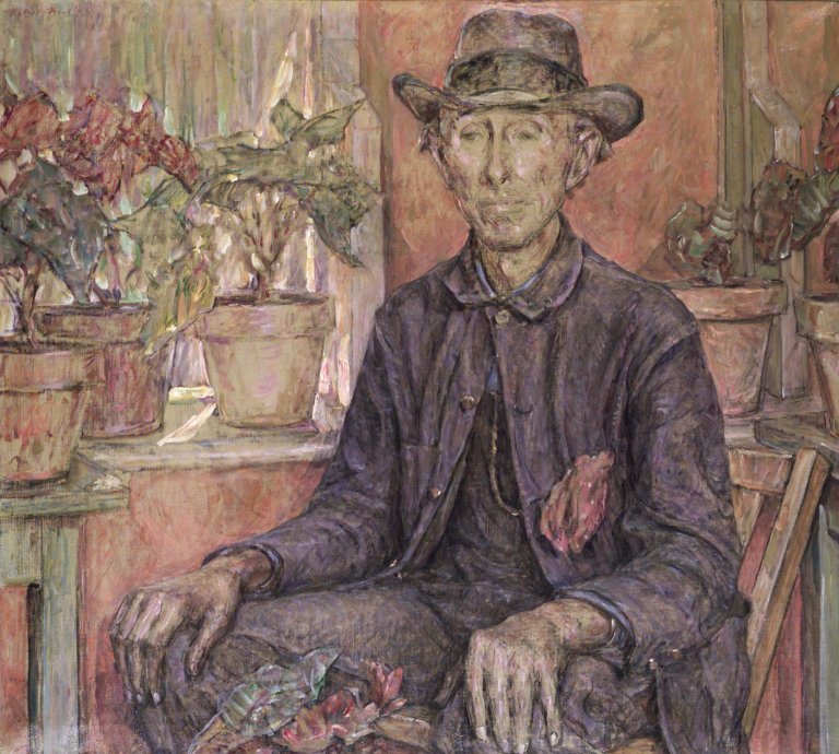 Robert Lewis Reid The Old Gardener 1921 Fine Art Print