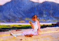 Clarence Gagnon The Painter's Young Wife, Baie-Saint-Paul 1919 Fine Art Print