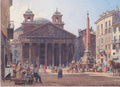 Rudolf von Alt The Pantheon and the Piazza della Rotonda in Rome 1835 Fine Art Print