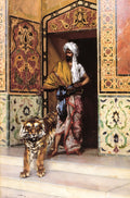 Rudolf Ernst The Pashas Favourite Tiger 1885 Fine Art Print