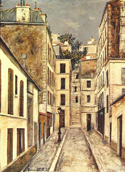 Maurice Utrillo The Passage (The Dead End) 1910 Fine Art Print