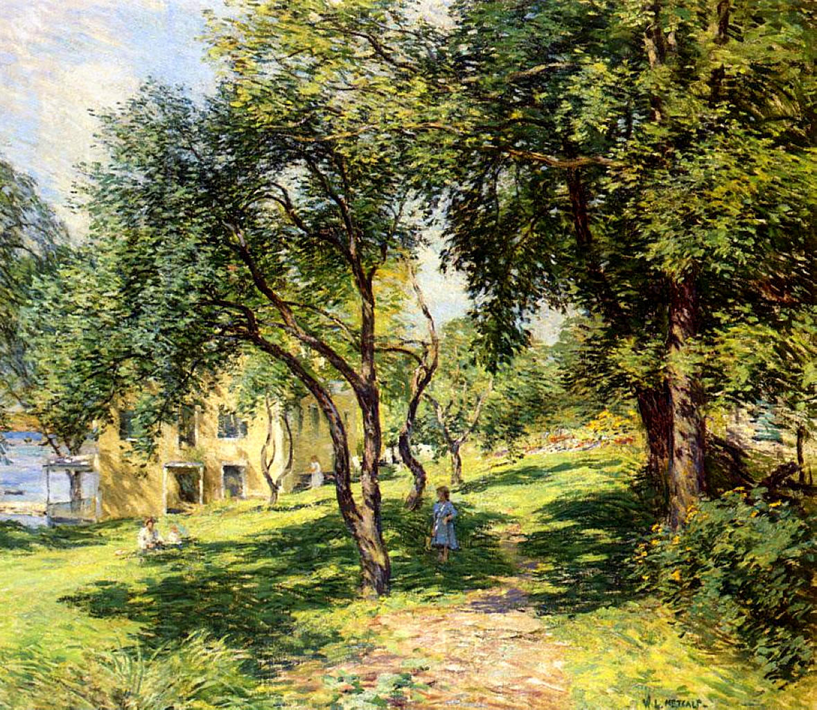 Willard Metcalf The Path 1912-1915 Fine Art Print