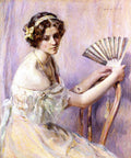 Robert Lewis Reid The Pearl Fan 1929 Fine Art Print