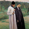 Mikhail Nesterov The Philosophers: Portrait of Sergei Bulgakov and Pavel Florenskiy 1917 Fine Art Print
