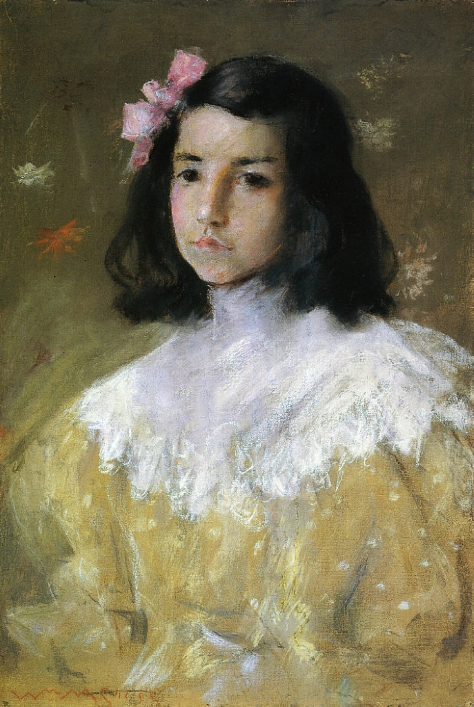 William Merritt Chase The Pink Bow 1895 Fine Art Print