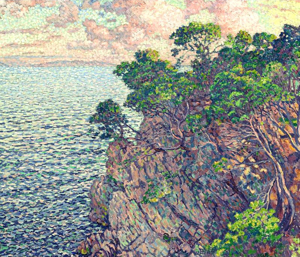 Theo van Rysselberghe The Point of Rossignol 1905 Fine Art Print