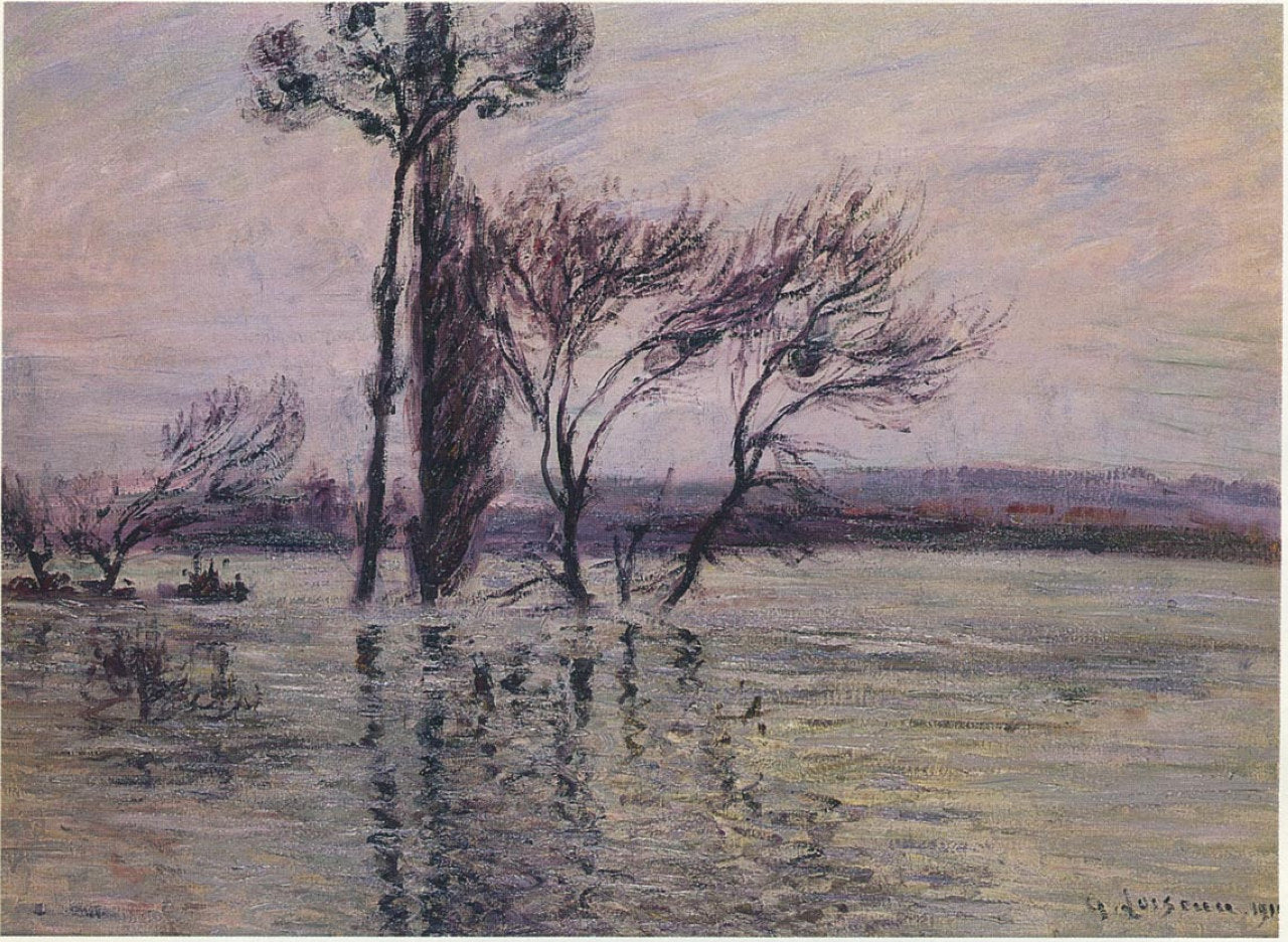 Gustave Loiseau The Pointe de L Ile Under Water 1910 Fine Art Print