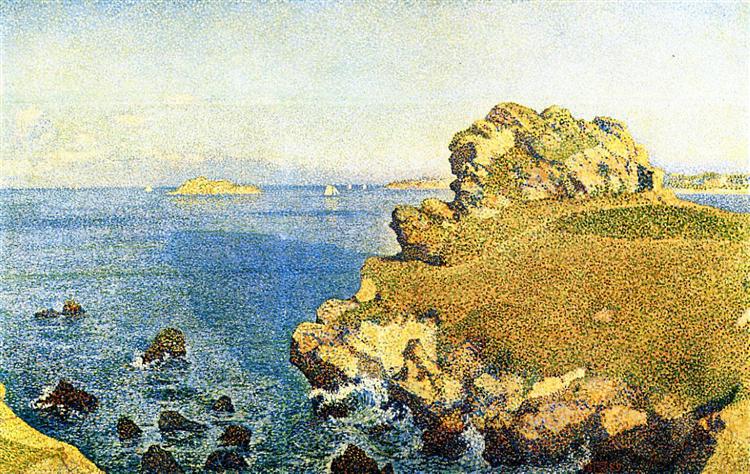 Theo van Rysselberghe The Pointe de per Kiridec at Roscoff 1889 Fine Art Print