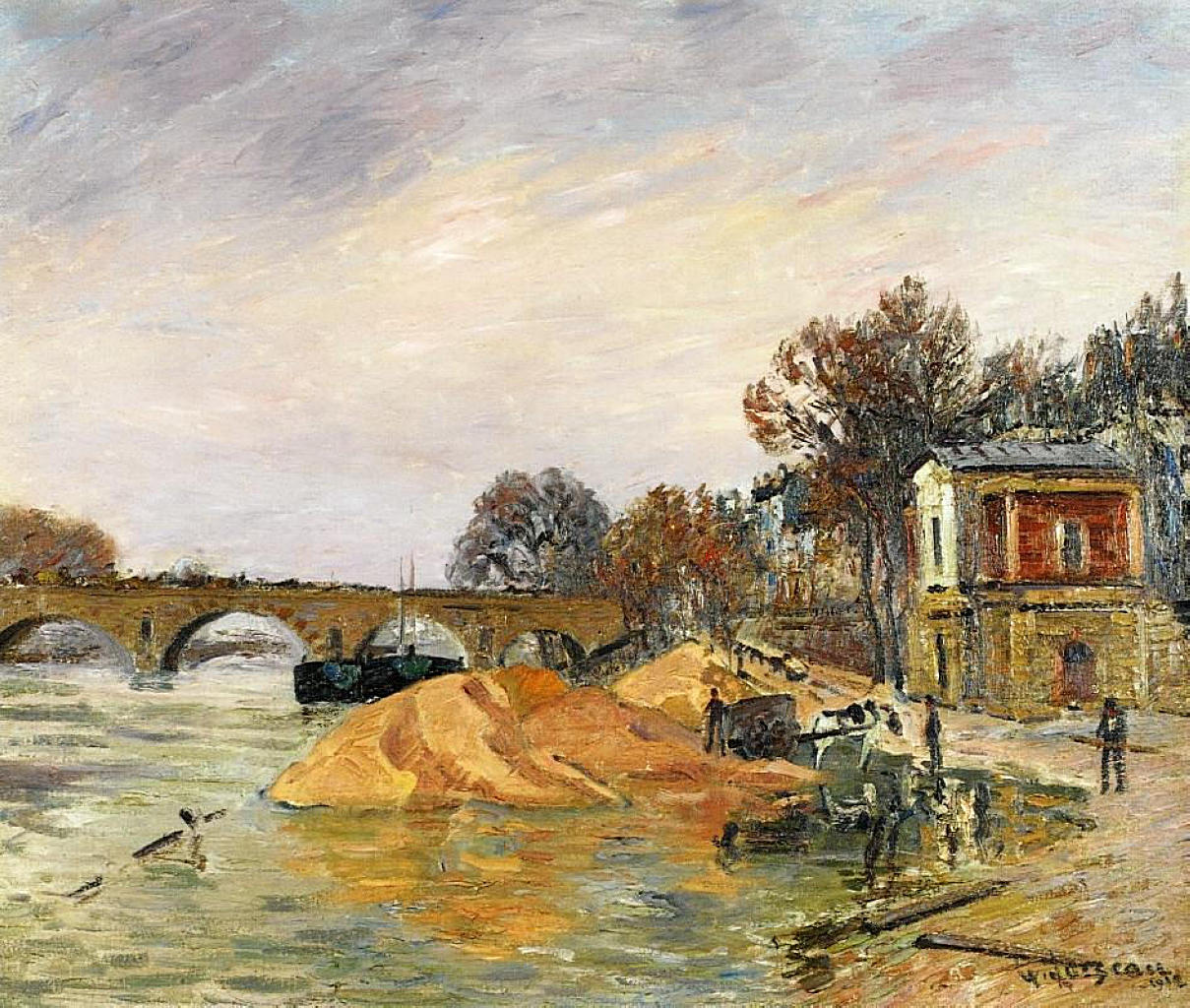 Gustave Loiseau The Pont Marie de Paris 1912 Fine Art Print